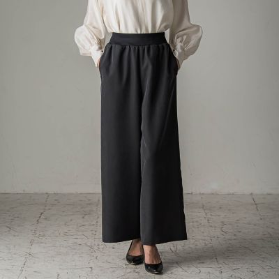＜la.f...（Women/大きいサイズ）＞【大きいサイズ】【ｂｉｙｏｒｉ】”しっとりやわらかな風合い”ピーチポプリンリブパンツ≪洗濯機で洗える≫