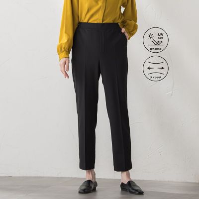 【送料無料】la.f...（Women/大きいサイズ）/ラ エフ L（大きいサイズ）【biyori/極】"着心地も美しさも"パーフェクトムーブパンツ&#8810;洗濯機で洗える&#8811; 04ブラック パンツ・ズボン【三越伊勢丹/公式】