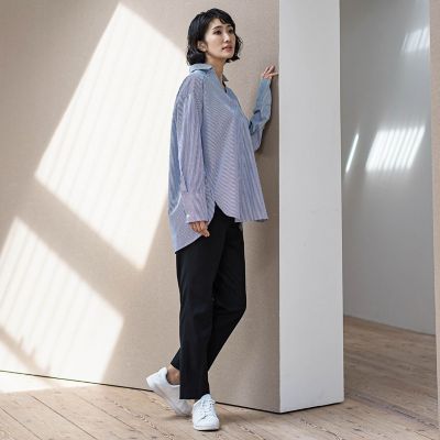 WEB限定／大きいサイズ】”すっきり快適な履き心地”テーパードパンツ