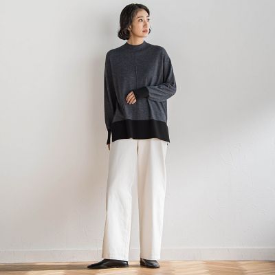 大きいサイズ】”暖かさも洒落感も”裏起毛デニム | la.f（Women