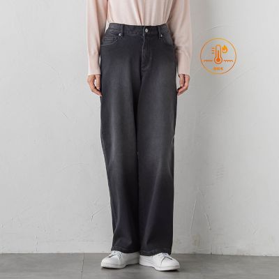 大きいサイズ】”暖かさも洒落感も”裏起毛デニム | la.f（Women