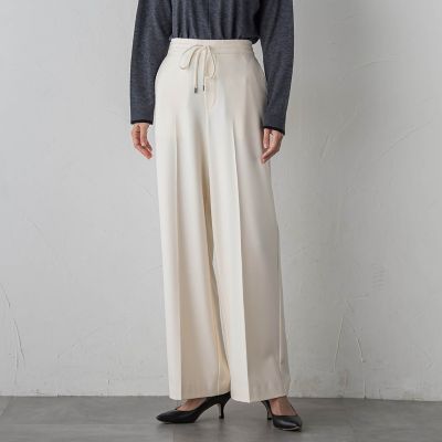 大きいサイズ】エクセレントウォーム裏起毛ワイドパンツ | la.f