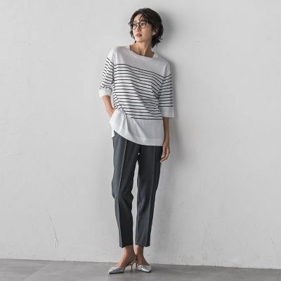 大きいサイズ】“まるでデニム見え”テーパードパンツ | la.f (Women