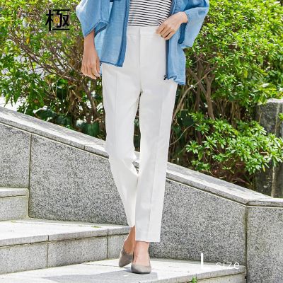 ＜la.f...（Women/大きいサイズ）＞【極・名品パンツ／大きいサイズ】シェルタリングテーパードパンツ