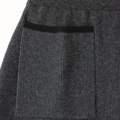 【大きいサイズ】配色トリムスカート≪手洗い可能≫