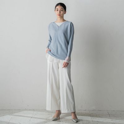 【大きいサイズ】１６ＧＧＡＬＡＸＹニットプルオーバー≪手洗い可能≫