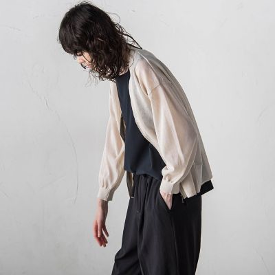 【大きいサイズ】ジップブルゾン風カーディガン≪手洗い可能／防しわ≫
