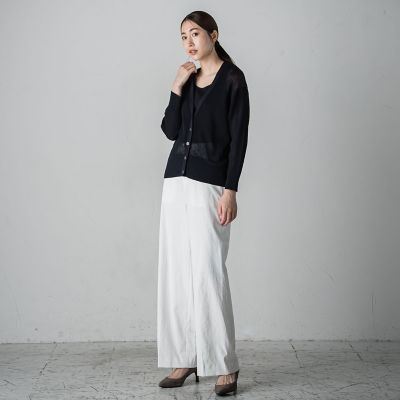 【大きいサイズ】メッシュニットカーディガン≪手洗い可能≫