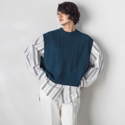 【大きいサイズ】ＨＡＭＩＬＴＯＮニットベスト≪手洗い可能≫