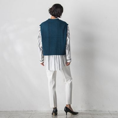【大きいサイズ】ＨＡＭＩＬＴＯＮニットベスト≪手洗い可能≫