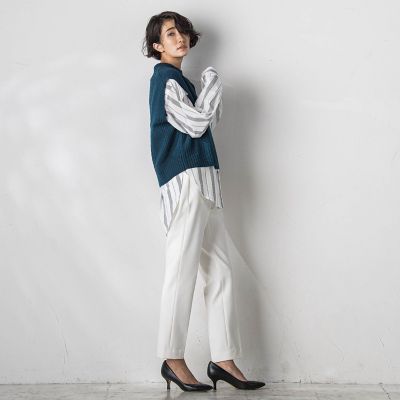 【大きいサイズ】ＨＡＭＩＬＴＯＮニットベスト≪手洗い可能≫