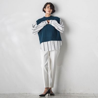 【大きいサイズ】ＨＡＭＩＬＴＯＮニットベスト≪手洗い可能≫