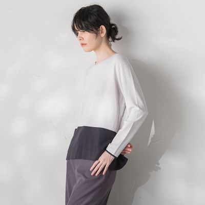 大きいサイズ】配色ブロッキングニット≪手洗い可能≫ | la.f