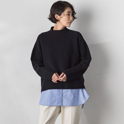 木蓮　CHESS クルーネックプルオーバー 追加》CHESSルーズボートネックプルオーバー（ニット／セーター