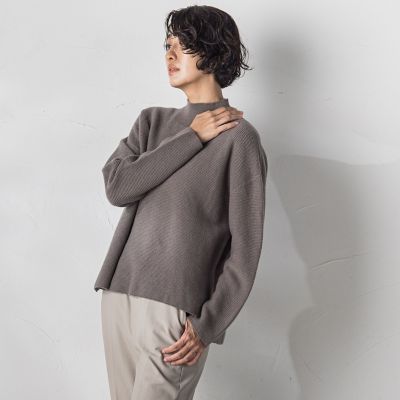 大きいサイズ／カタログ掲載】CHESSハイネックニットプルオーバー