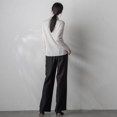 【大きいサイズ】ラメタートルニット≪手洗い可能≫