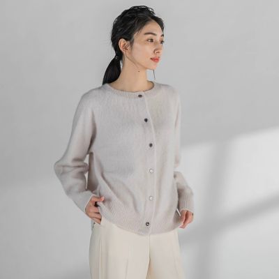 大きいサイズ】フォックスカシミヤ混ニット≪手洗い可能≫ | la.f