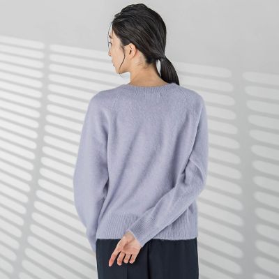 大きいサイズ】フォックスカシミヤ混ニット≪手洗い可能≫ | la.f