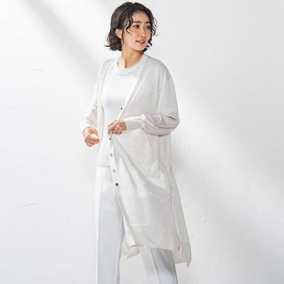 la.f...（Women/大きいサイズ）/ラ　エフ L （大きいサイズ） 【大きいサイズ】シアーラメニット≪手洗い可能≫