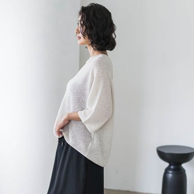 【大きいサイズ】メッシュニット≪手洗い可能≫