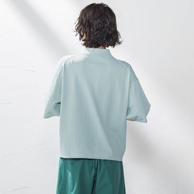 【大きいサイズ】ポケット付き襟ニット≪手洗い可能≫