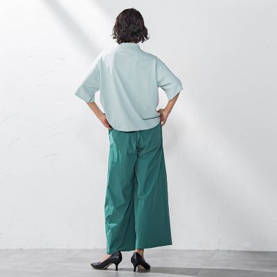 【大きいサイズ】ポケット付き襟ニット≪手洗い可能≫