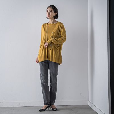 大きいサイズ】【極】SARIニットカーディガン≪手洗い可能≫ | la