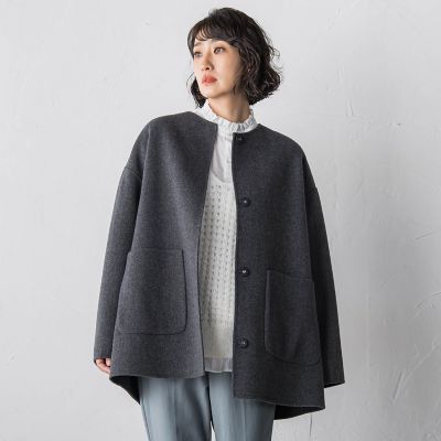 ラエフ（la．f．．．）/【大きいサイズ】透かしフェザーニットジレ 大きいサイズ】透かしフェザーニットジレ | la.f（Women/大きい