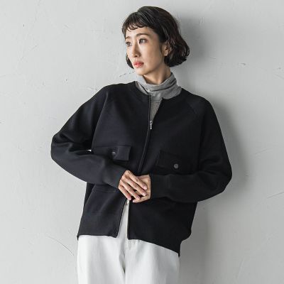 ＜la.f...（Women/大きいサイズ）＞【大きいサイズ】Ｗジップニットブルゾン≪手洗い可能≫