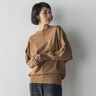 ＜la.f...（Women/大きいサイズ）＞【大きいサイズ】ストレッチドルマンニット≪手洗い可能≫