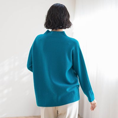 大きいサイズ】”やさしさに包まれる”極上ウールニット | la.f