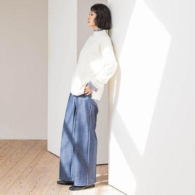 大きいサイズ】”やさしさに包まれる”極上ウールニット | la.f