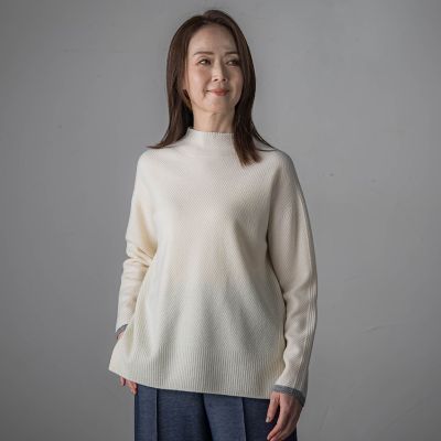 大きいサイズ】”やさしさに包まれる”極上ウールニット | la.f