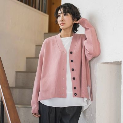 ＜la.f...（Women/大きいサイズ）＞【大きいサイズ／ＷＥＢ限定カラーあり】スポンディッシュニットカーディガン