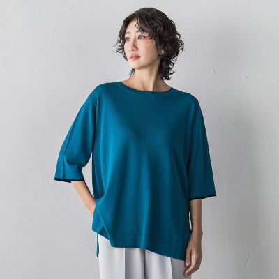 ＜la.f...（Women/大きいサイズ）＞【大きいサイズ／新色追加】Ｔシャツニット