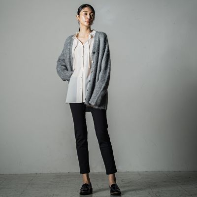 ＜la.f...（Women/大きいサイズ）＞【大きいサイズ】衿元シャーリングポイントブラウス≪洗濯機で洗える≫