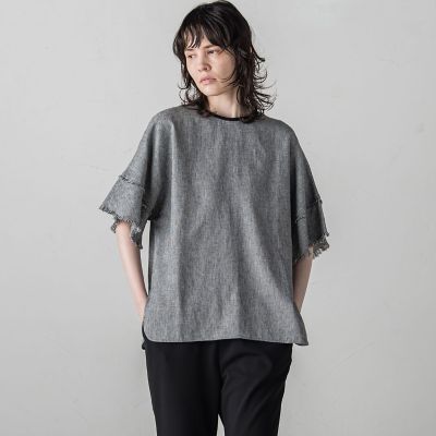 【大きいサイズ】リネンクラッシックブラウス≪手洗い可能／セットアップ対応≫