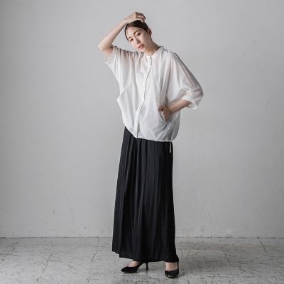【大きいサイズ】ＳＡＮＤＹ　ＬＡＷＮブラウス≪手洗い可能／接触冷感／防シワ≫