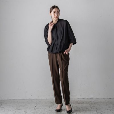 【大きいサイズ】ＳＡＮＤＹ　ＬＡＷＮブラウス≪手洗い可能／接触冷感／防シワ≫