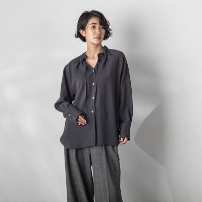 la.f...（Women/大きいサイズ）/ラ　エフ L （大きいサイズ） 【大きいサイズ】フィネスボイルブラウス≪洗濯機で洗える≫