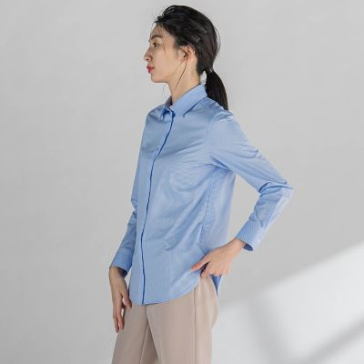 ラエフ（la．f．．．）/【大きいサイズ】L　ストライプシャツ≪洗濯機で洗える≫ 大きいサイズ】L ストライプシャツ≪洗濯機で洗える≫ | la.f