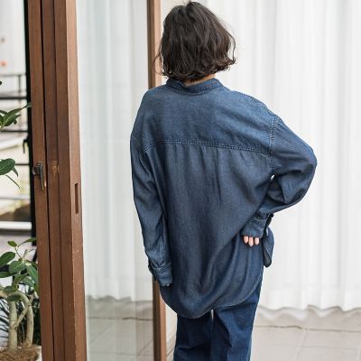 大きいサイズ】デニムシャツ≪洗濯機で洗える≫ | la.f
