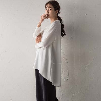 ファンシープリーツ前開きチュニック | moja*