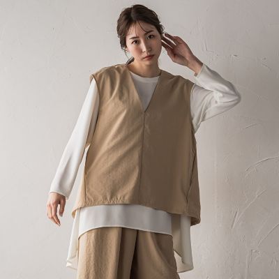 【大きいサイズ】【ｂｉｙｏｒｉ】”着心地さらっと”万能フレアチュニック≪洗濯機で洗える≫