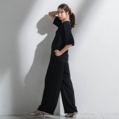 【大きいサイズ】”シワレス”Ｔブラウス≪洗濯機で洗える≫