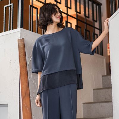【大きいサイズ】”シワレス”Ｔブラウス≪洗濯機で洗える≫