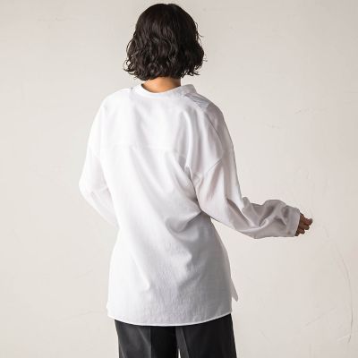 【大きいサイズ】【ｂｉｙｏｒｉ】シアーシャツ≪洗濯機で洗える≫