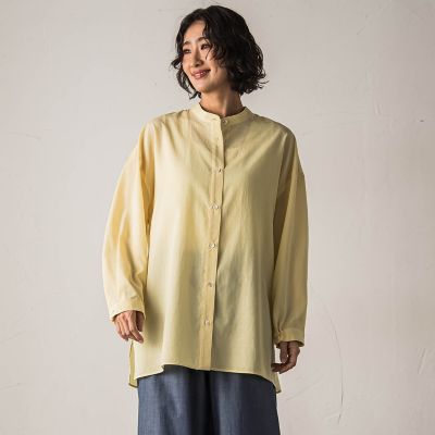 【大きいサイズ】【ｂｉｙｏｒｉ】シアーシャツ≪洗濯機で洗える≫