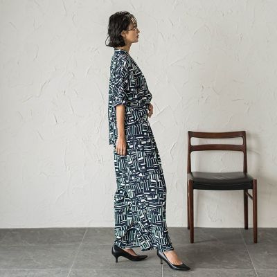 大きいサイズ】幾何柄ブラウス≪洗濯機で洗える≫ | la.f（Women