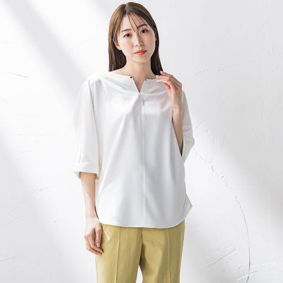 【大きいサイズ】キレリブラウス≪洗濯機で洗える≫